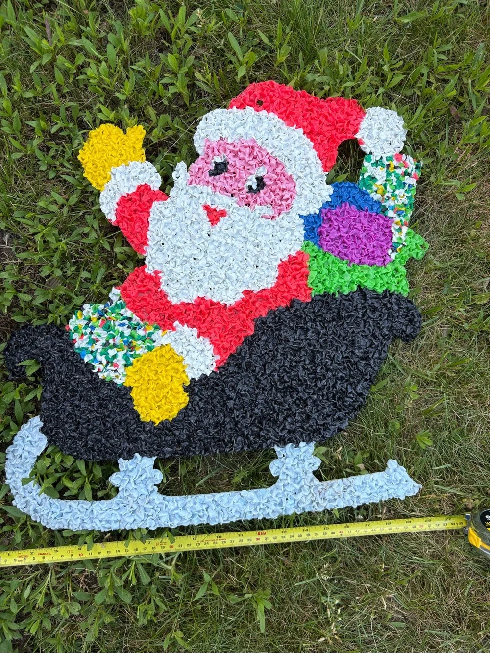 Vintage Santa Popcorn Wall Art